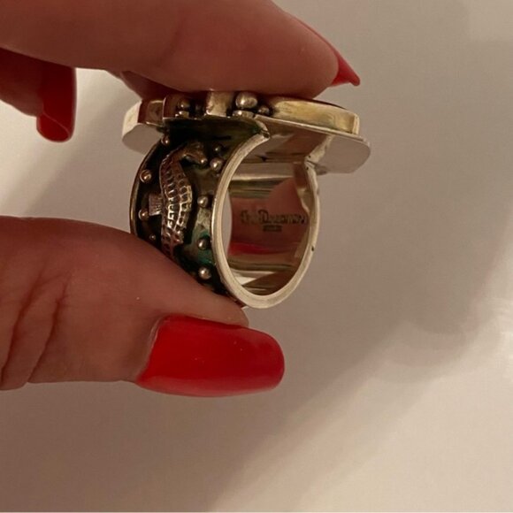 ECHO OF THE DREAMER RING STERLING SILVER MULTI COLOR STONES SIZE 7 15.9g - Picture 9 of 12